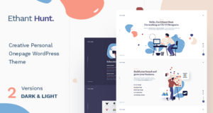 Ethant Hunt – Persönliches Onepage WordPress Layout