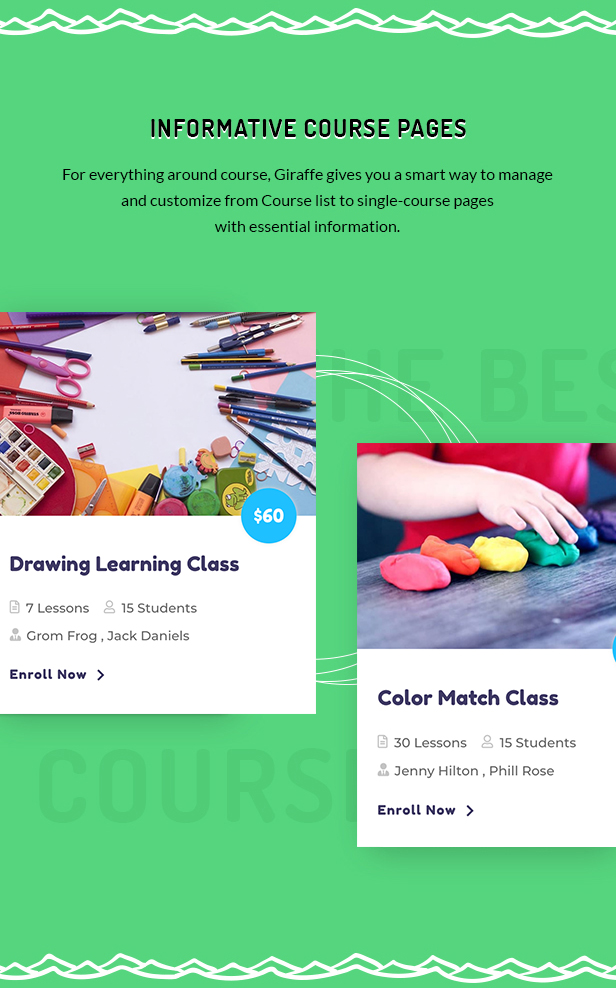 Giraffe - Kindergartenerziehung WordPress Theme - 3