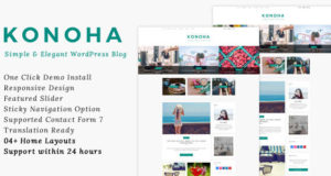 Konoha – Ein einfaches und elegantes WordPress-Blog-Thema