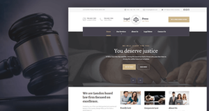 LegalPress – WordPress-Layout für Anwälte, Berater und Finanzunternehmen