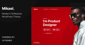 Mikael – Modern & Creative CV / Resume WordPress Vorlage