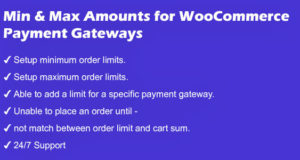 Mindest- und Höchstbeträge für WooCommerce-Zahlungsgateways