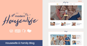 Moderne Hausfrau | Frauen & Familie WordPress Blog Layout