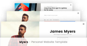Myers – Responsive vCard / Resume / CV WP Vorlage