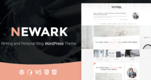 Newark – Schreiben und persönliches Blog WordPress Vorlage