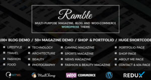 Ramble – Mehrzweck-Blog-, Magazin- und Woo-Commerce-WordPress-Layout