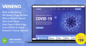 Veneno – Coronavirus Information WordPress Layout