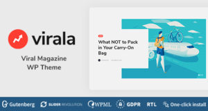 Virala – Viral Magazine WordPress Layout