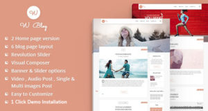 W – Blog WordPress Layout