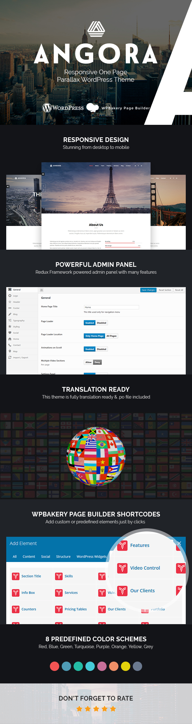 Angora - Responsive One Page Parallax WordPress-Theme