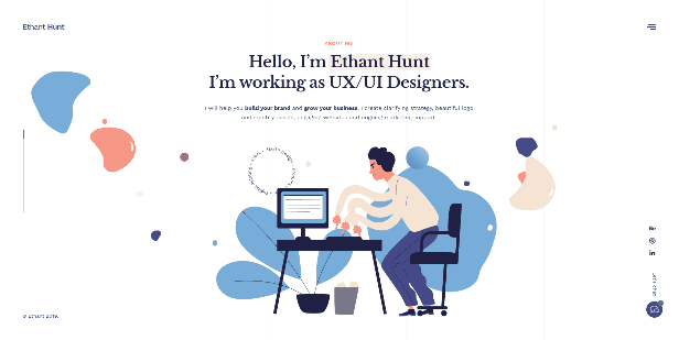 Ethant Hunt - Persönliches Onepage WordPress Theme - 4