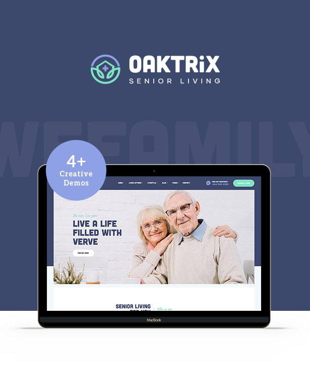 OakTrix - Senior Care WordPress-Theme