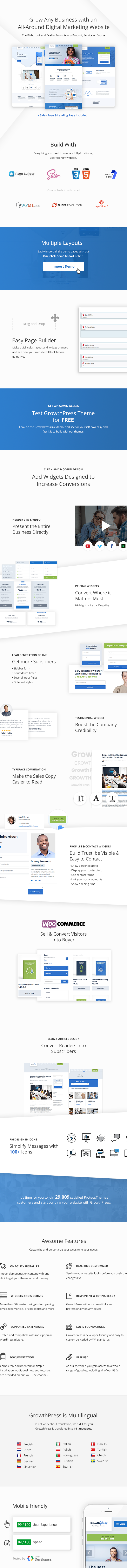 GrowthPress - Marketing und SEO WordPress Theme - 1