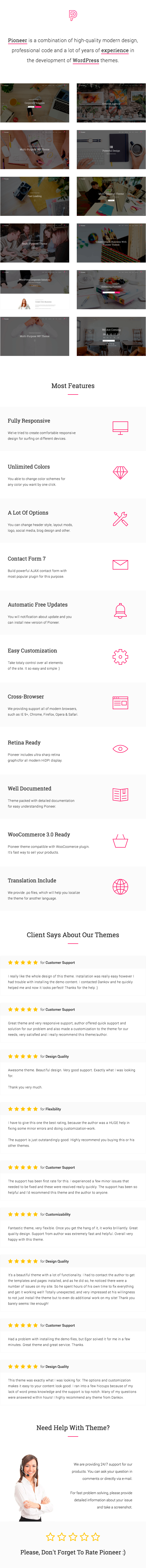 Pioneer - Multi-Concept Corporate WordPress-Theme - 1