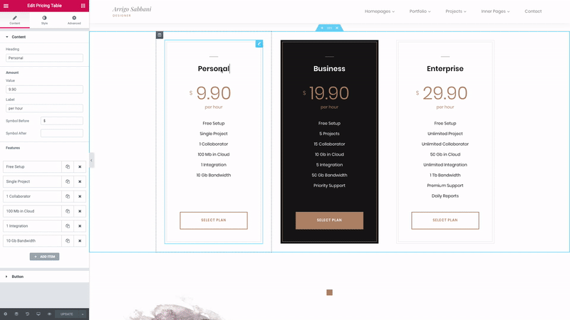 Arrigo - Zeitgenössisches kreatives Portfolio Elementor WordPress Theme - 5