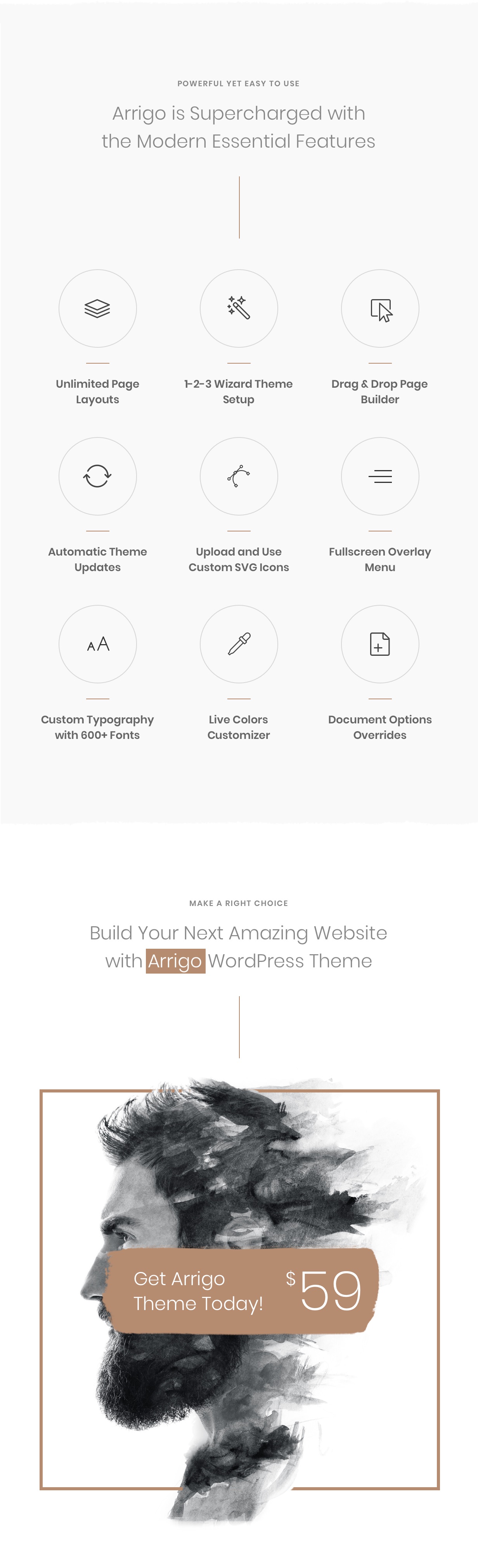 Arrigo - Zeitgenössisches kreatives Portfolio Elementor WordPress Theme - 10