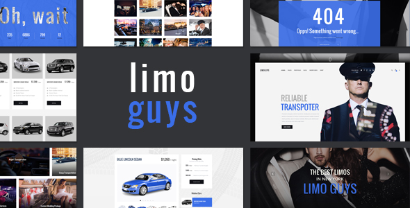 LIMO GUYS - Kreatives WordPress-Theme für Autovermietung und Limousinenservice