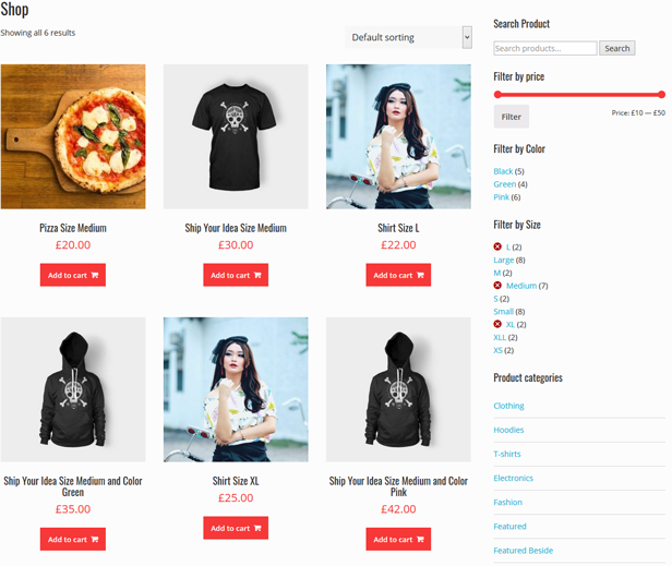 Kompatibel mit Woocommerce-Filter