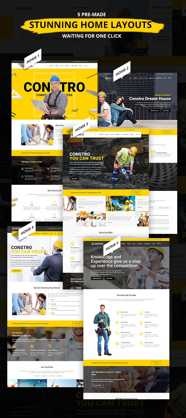Constro - Baugeschäft WordPress Theme - 4