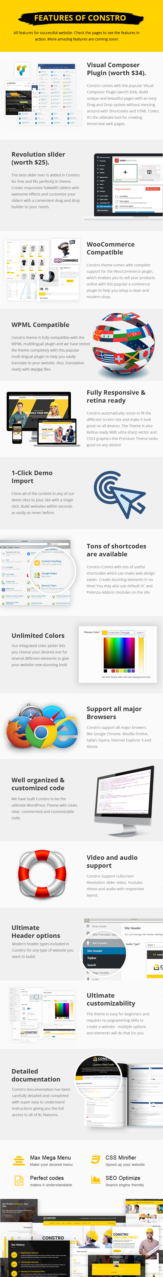 Constro - Baugeschäft WordPress Theme - 5