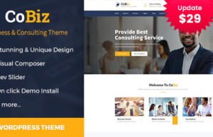 Cobiz-Business Consulting und Professional Services WordPress Vorlage