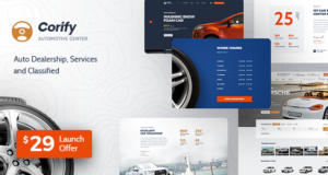 Corify – WordPress Car Listings & Dealership Vorlage