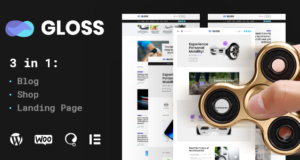 Glanz | Virales Nachrichtenmagazin WordPress Blog Vorlage + Shop