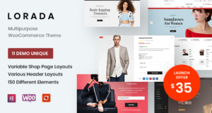 Lorada – Responsive Elementor E-Commerce-Thema