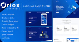 Oriox – WordPress Landing Page