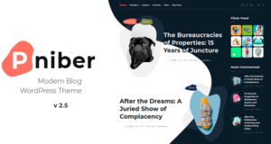 Pniber – Modernes Blog WordPress Layout