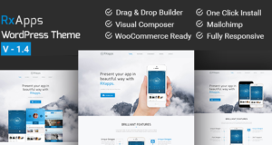 RxApps – Responsive WordPress App Landing Page