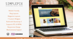 SimplePix – Responsive WordPress Blog Magazine Layout