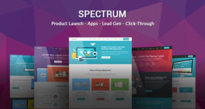 Spektrum – Marketing Landing Page WordPress Vorlage
