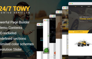 Towy – WordPress-Layout für automatische Abschleppdienste und Pannenhilfe