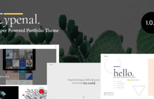 Typenal – Portfolio Kreatives WordPress-Template