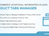 WooCommerce-Plugin für zusätzliche Informationen – Product Tabs Manager