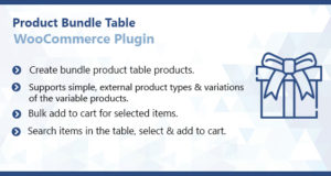 WooCommerce Product Bundle Table Plugin