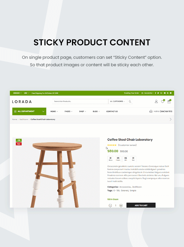 Lorada - Responsive Elementor E-Commerce-Thema - 16
