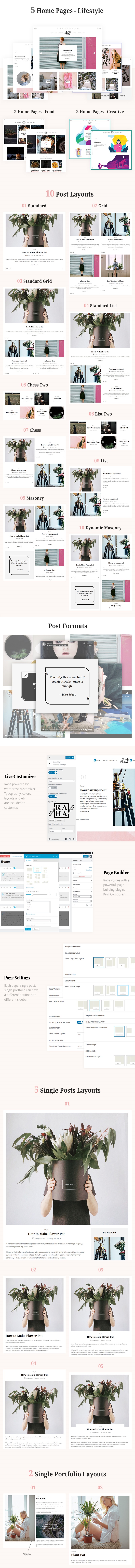 Raha - Kreatives WordPress-Theme - 1