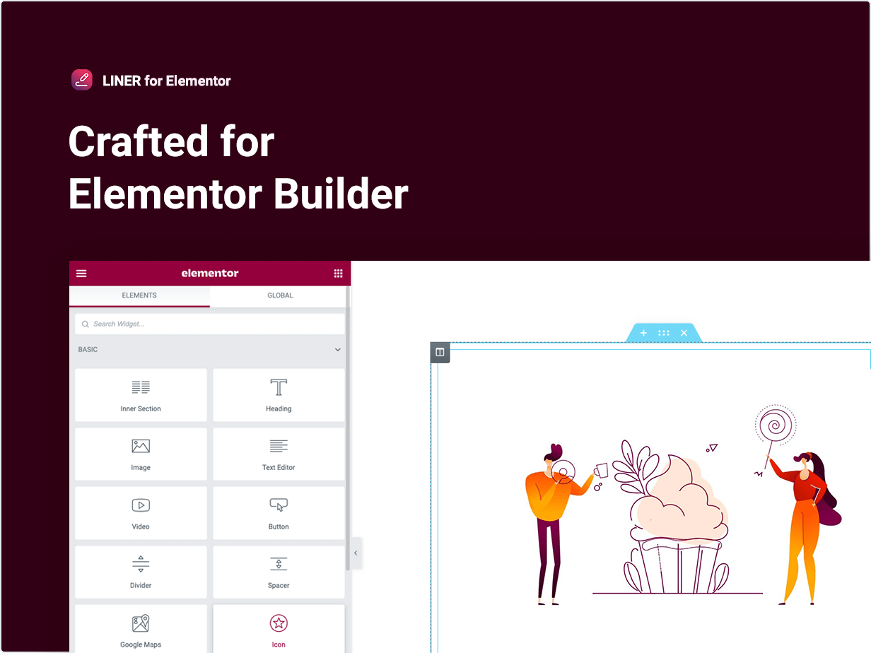 Hergestellt für Elementor Builder