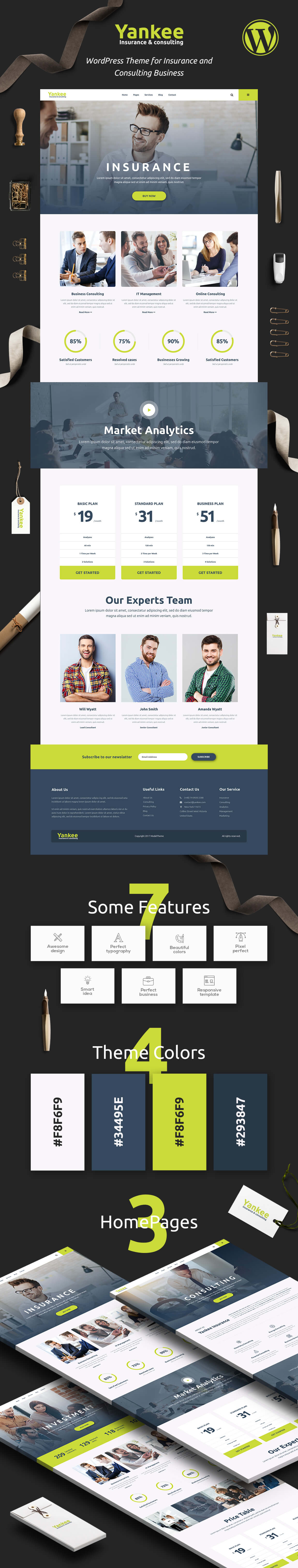 Yankee - Versicherung & Beratung WordPress Theme - 2