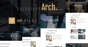 Backpiperarch – Architektur, Interieur, Portfolio WordPress Layout