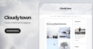 Bewölkte Stadt – Clean Minimal Blog Vorlage