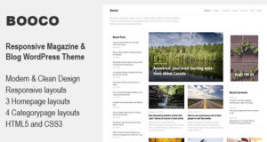Booco – Responsive Magazine & Blog WordPress Vorlage