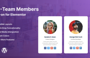 Elementor Add-on für SC-Teammitglieder