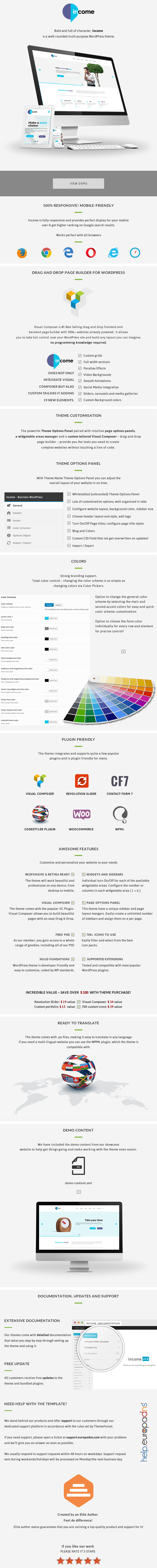 Einkommen - Responsive Business WordPress Theme