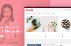 Liberte – Modernes Magazin WordPress Layout