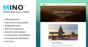 Mino Blog – Inhaltsorientiertes WordPress-Vorlage