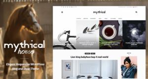 Mythisches Pferd – Elegantes Responsive WordPress Blog- und Shop-Thema