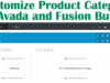 Passen Sie die Produktkategorie für Avada und Fusion Builder an